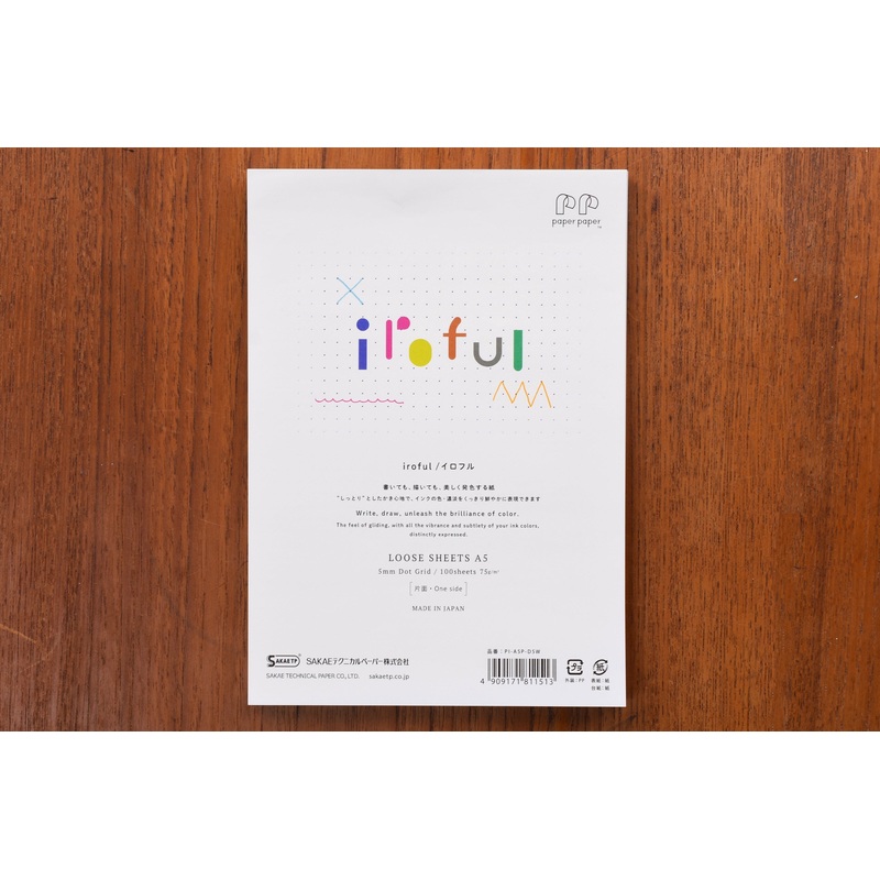 Sakae TP Iroful Loose Leaf Paper – A5 – Dot Grid