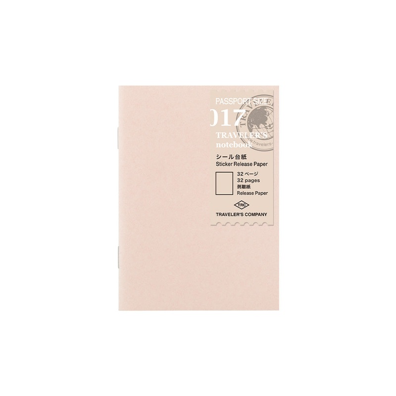 TRAVELER’s Passport Size Refill – Sticker Release Paper – 017