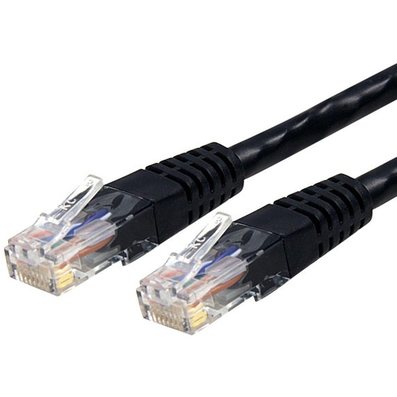 15 FT BLACK MOLDED CAT6 UTP PATCH CABLE