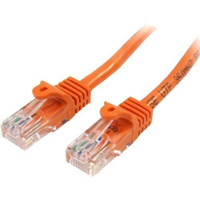 2m Orange Snagless UTP Cat5e Patch Cable