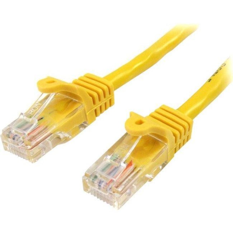 2m Yellow Snagless UTP Cat5e Patch Cable