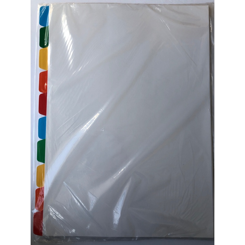 Dixon Laminated A4 10 Tab Dividers