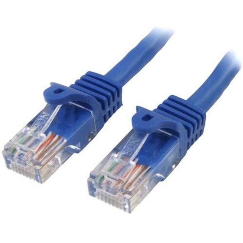 0.5m Blue Snagless Cat5e Patch Cable