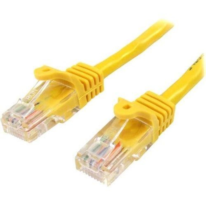 0.5m Yellow Snagless Cat5e Patch Cable