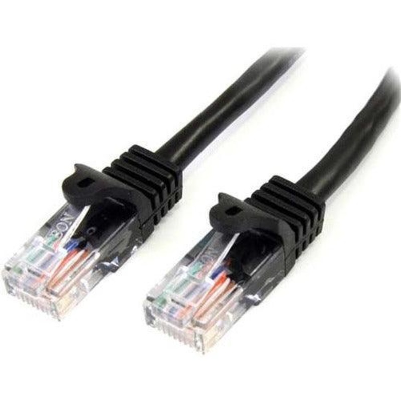 10m Black Snagless Cat5e Patch Cable