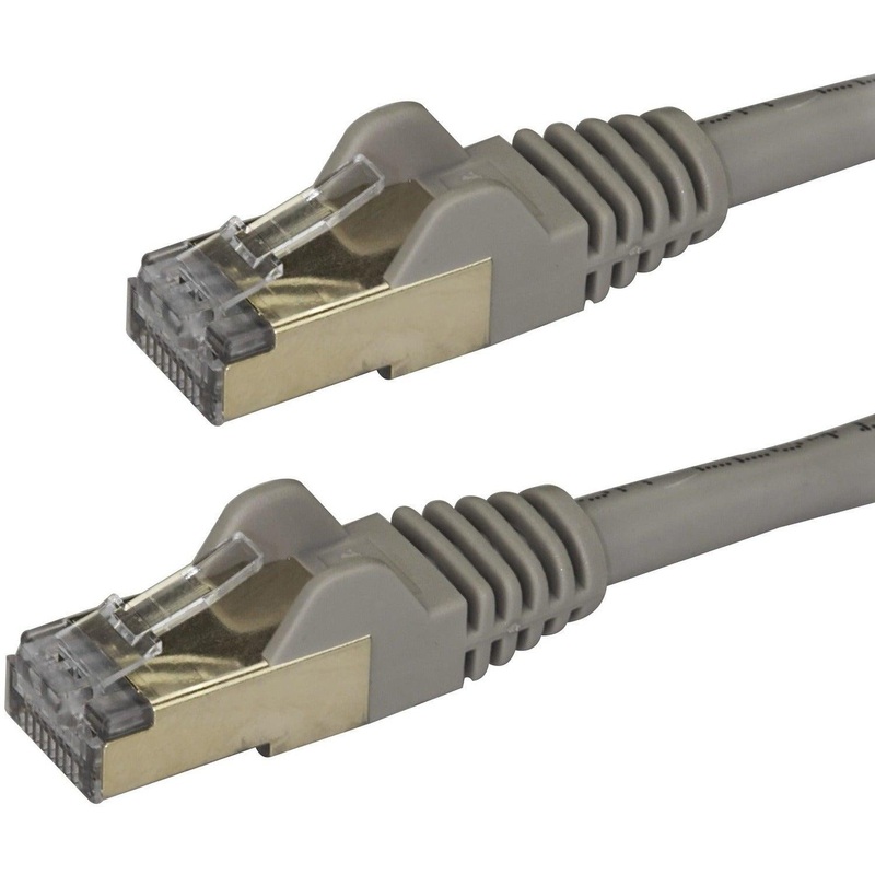 1m Gray Cat6a Ethernet Cable – STP