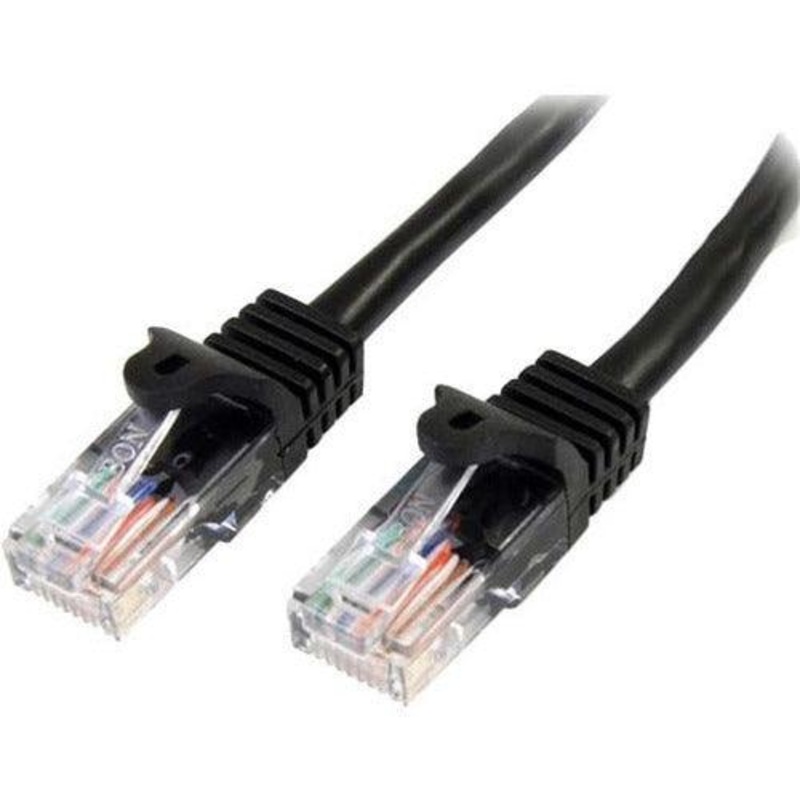7m Black Snagless Cat5e Patch Cable