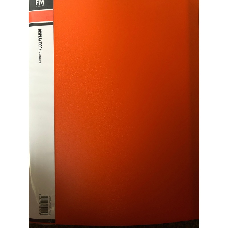Display Book Orange A4 40 pockets