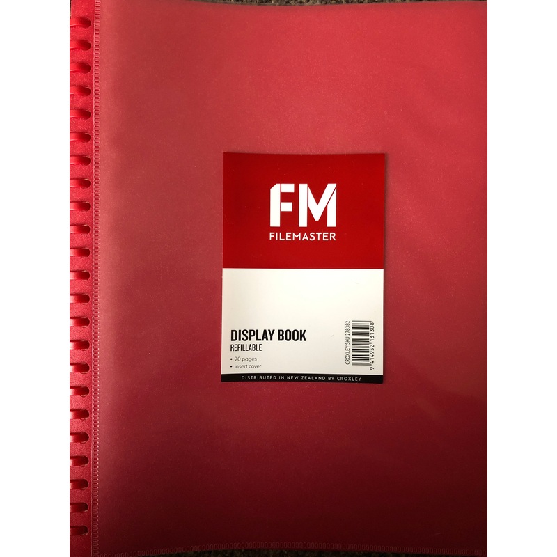 Display Book Refillable 20 pages Insert Cover