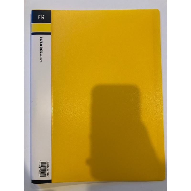 FM Display Book with 10 Pockets – Yellow