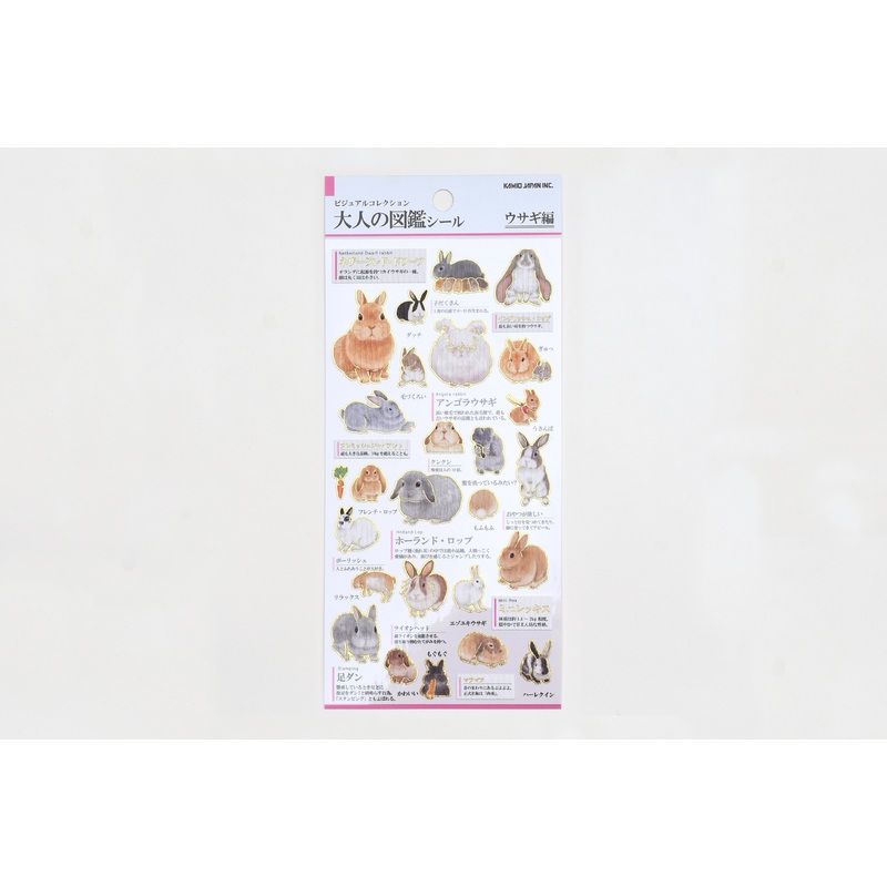 Illustrated Picture Book Stickers – Rabbits