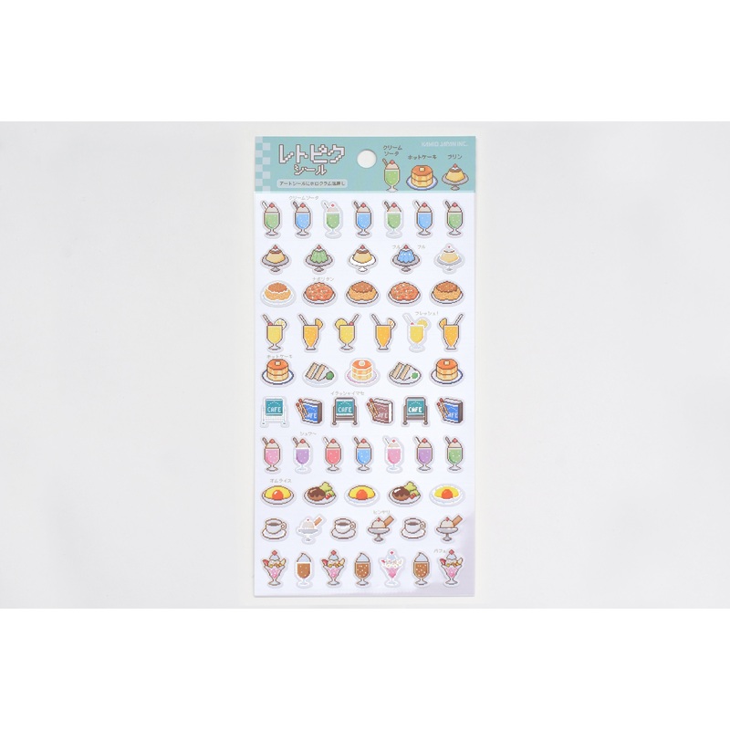 Retro Pixel Art Stickers – Desserts