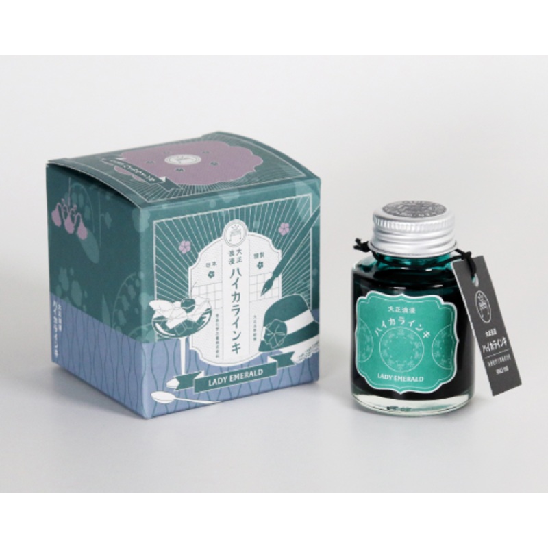 Teranishi Guitar Taisho Roman Haikara Fountain Pen Ink – Lady Emerald