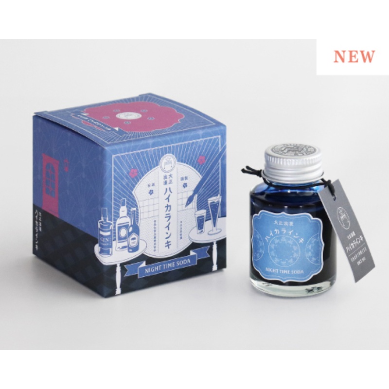 Teranishi Guitar Taisho Roman Haikara Fountain Pen Ink – Night Time Soda