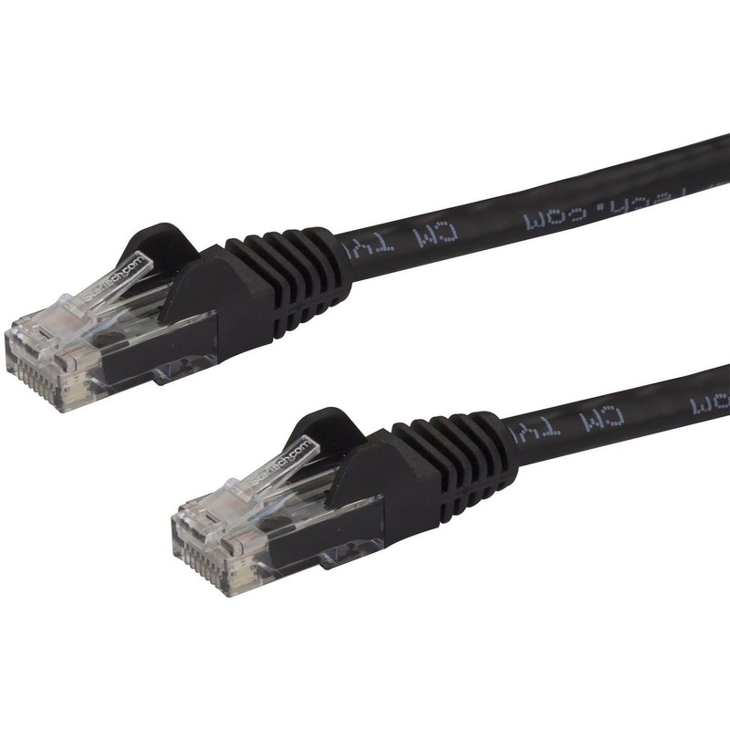 0.5m Black Snagless Cat6 UTP Patch Cabl.