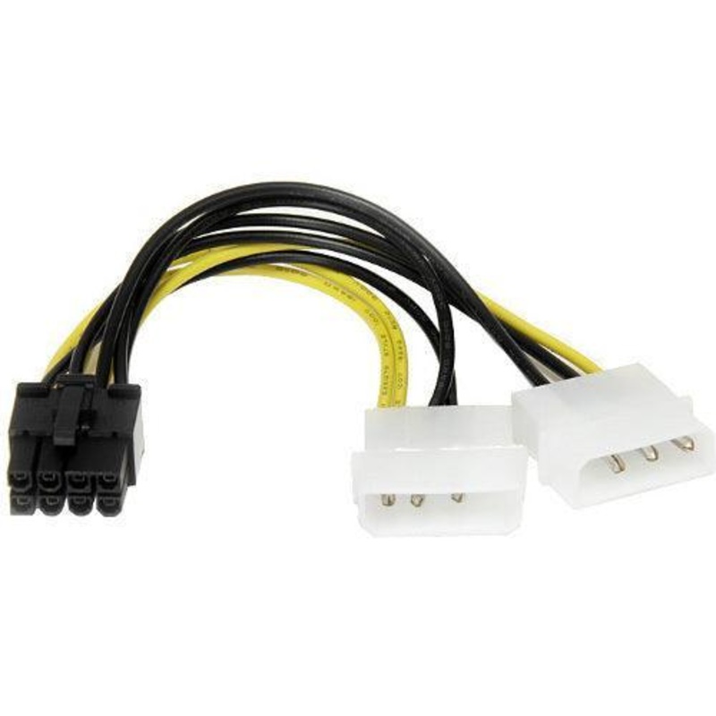 6 LP4 to 8 Pin PCIe Power Cable Adapter.
