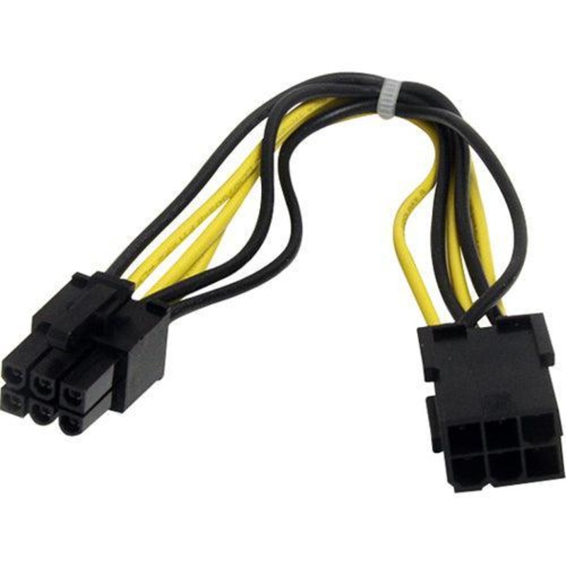 8in 6 pin PCIe Power Extension Cable
