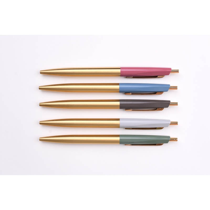 Anterique Stationers Ultra-Low Viscosity Ballpoint Pen – 0.5mm – Brass Edition