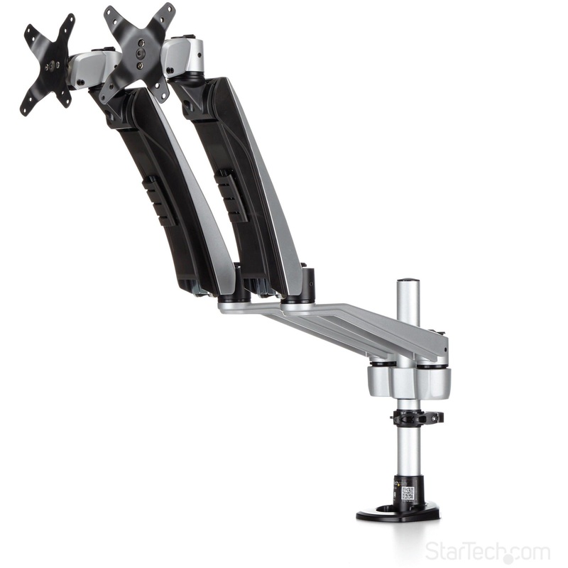 Dual Monitor Mount with Full-Motion Arms
