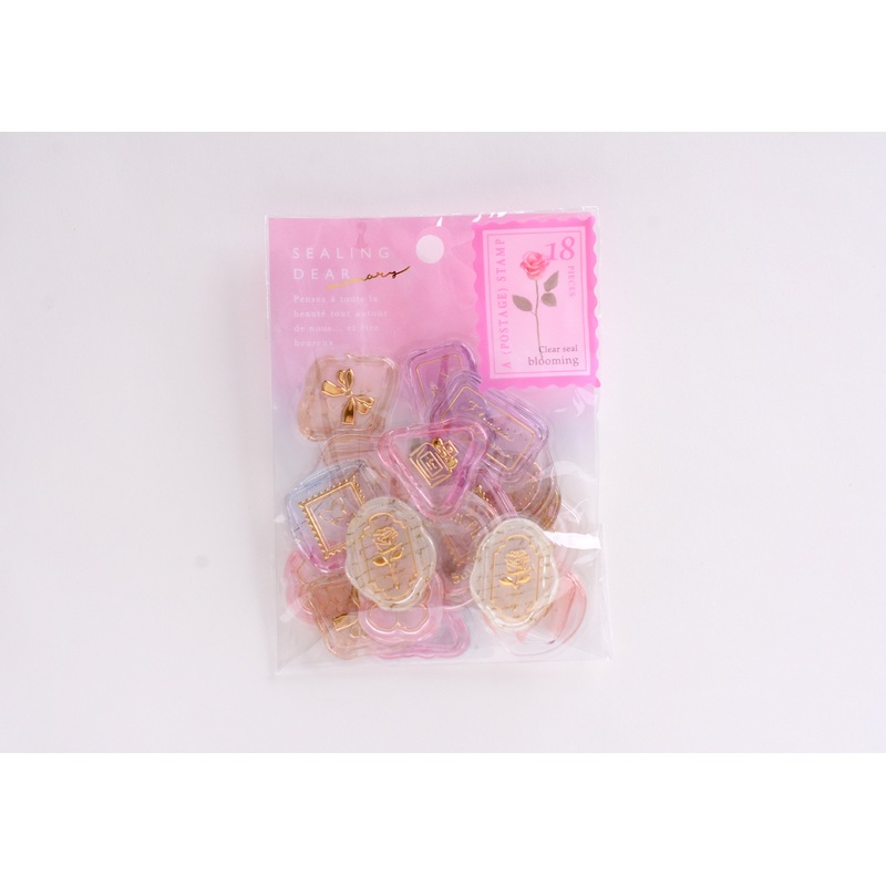 Q-Lia Sealing Dear Memory Clear Seal  – Blooming