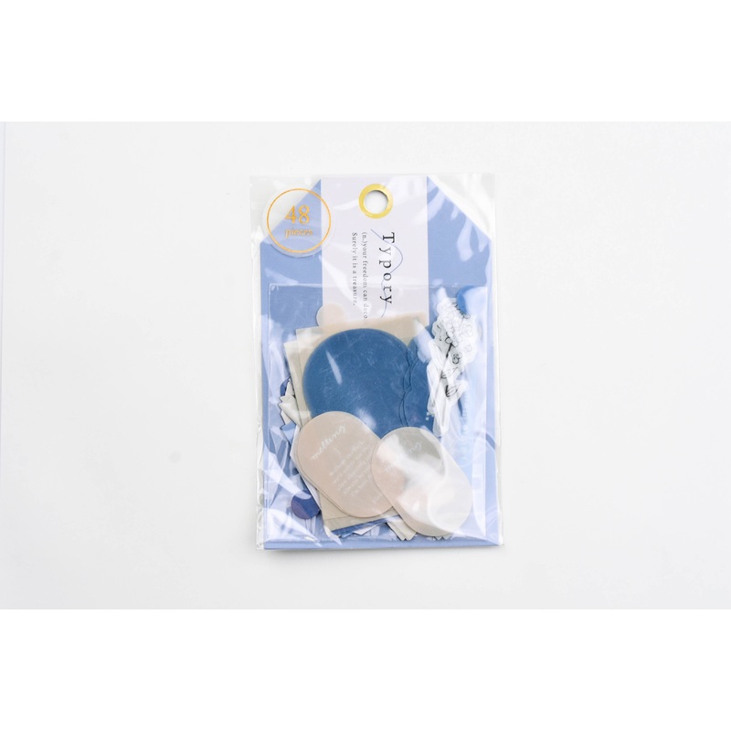 Q-Lia Typory Flake Stickers – Navy