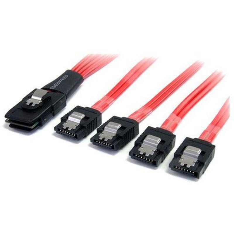 SAS Cable SFF-8087 to 4x Latching SATA