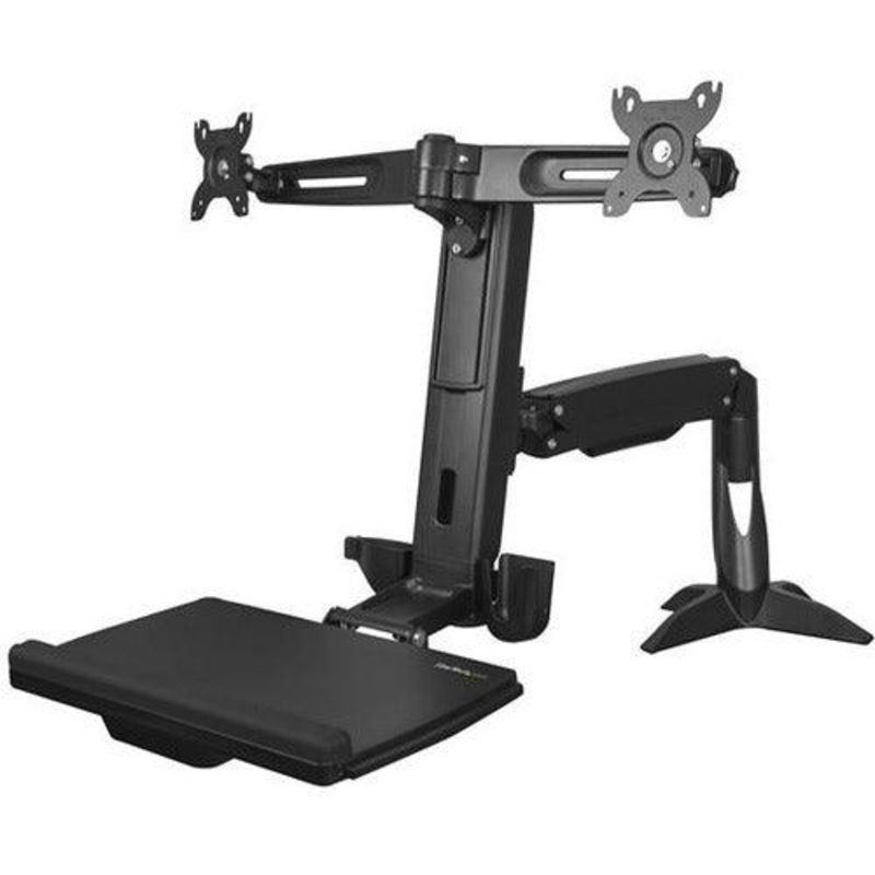 Sit Stand Dual Monitor Arm – Adjustable