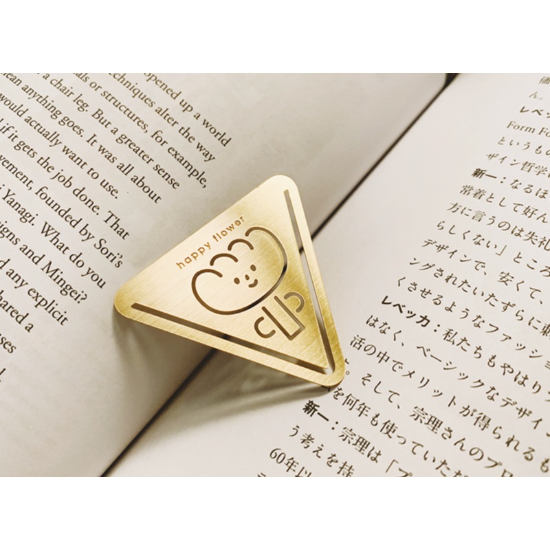 Yohand Studio Brass Bookmark – Flower