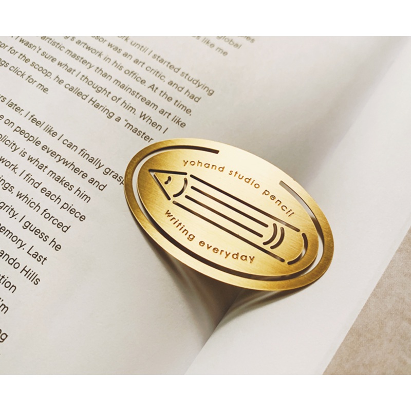 Yohand Studio Brass Bookmark – Pencil