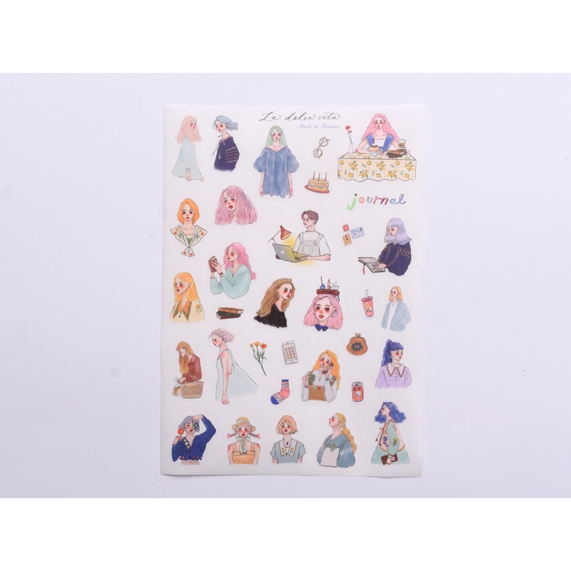 La Dolce Vita A5 Washi Sticker Sheet – Beautiful Existence