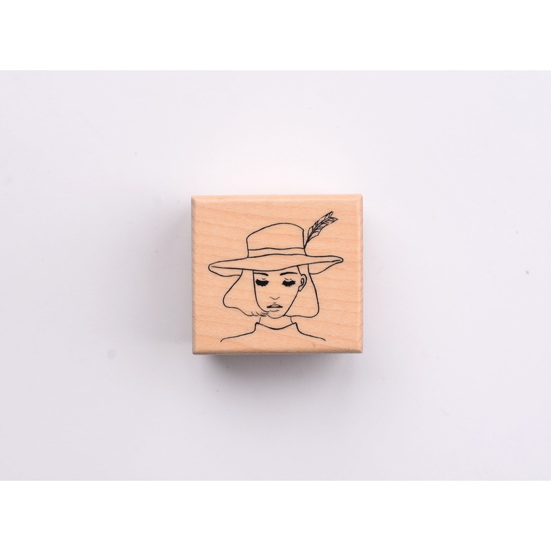 La Dolce Vita Rubber Stamp – Traveling Girl