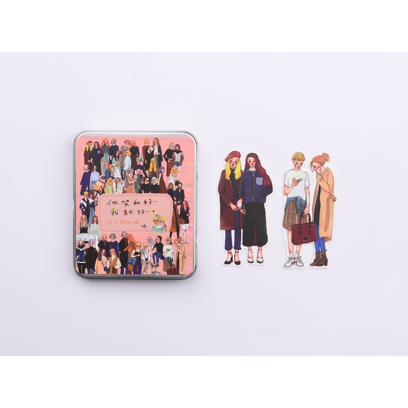 La Dolce Vita Sticker Set with Tin – You and Me