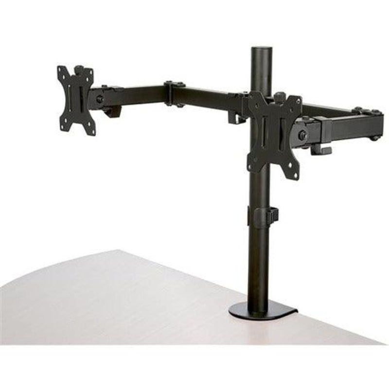 Monitor Arm – Dual – Crossbar – Steel