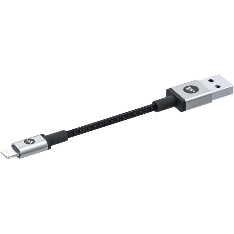 USB-A TO LIGHTNING 9CM – BLACK