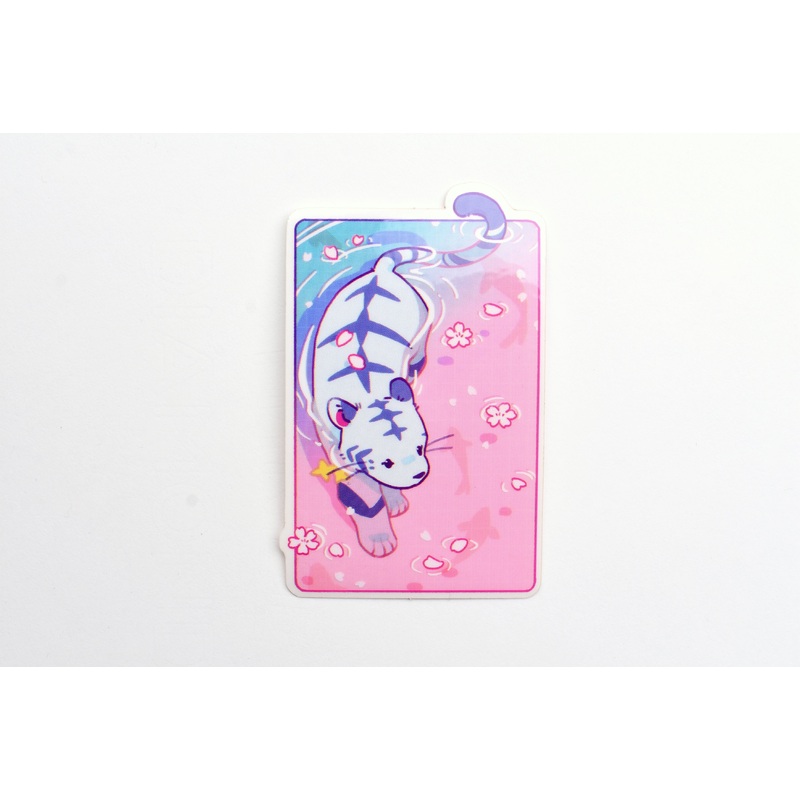Ameruu Sticker – Water Tiger in Sakura