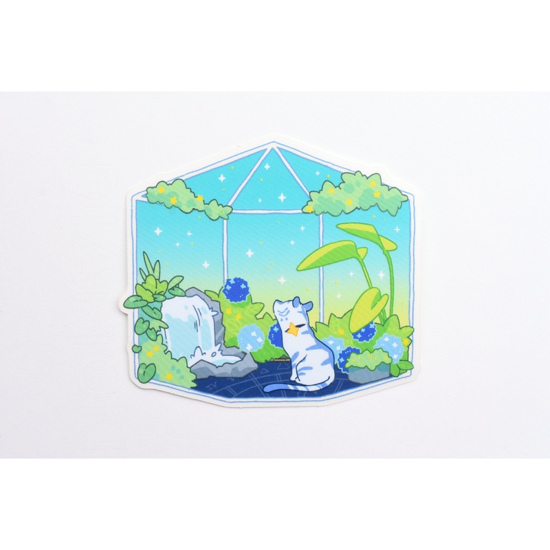 Ameruu Sticker – Water Tiger in Terrarium