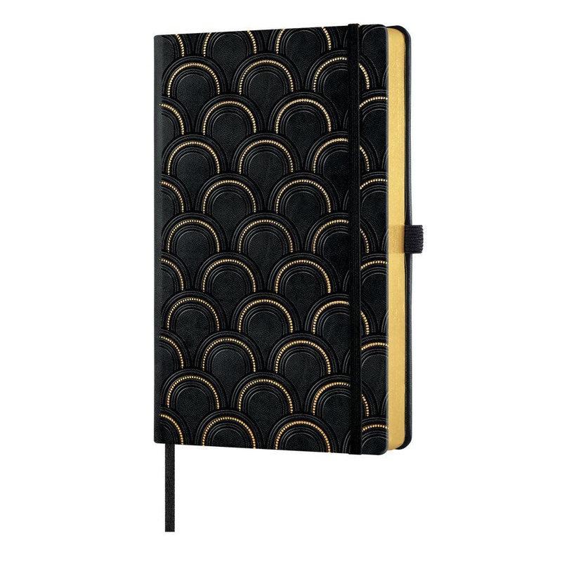Castelli 2024 C+G A5 Wkly_Notes Art Deco Gold
