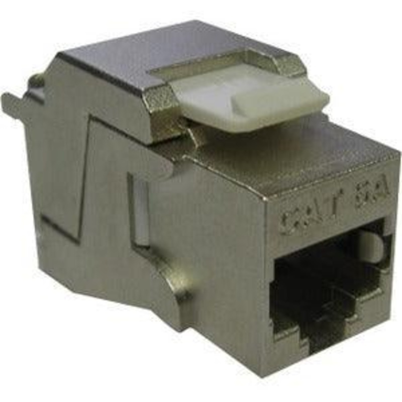 CAT6A JACK KEYSTONE SHIELDED TOOL-LESS