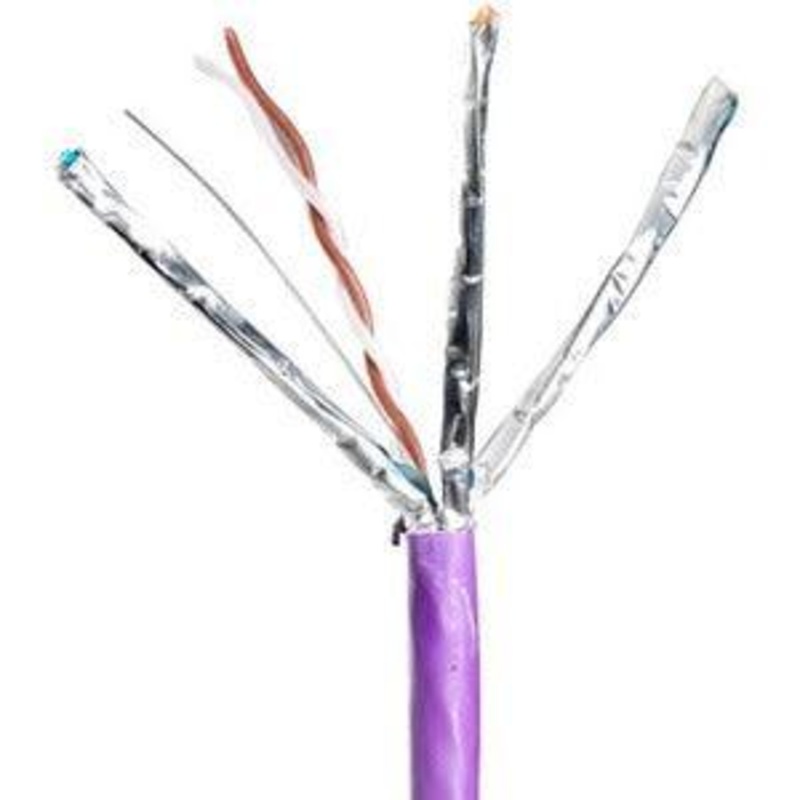 CAT6A U/FTP PURPLE- 500M REEL