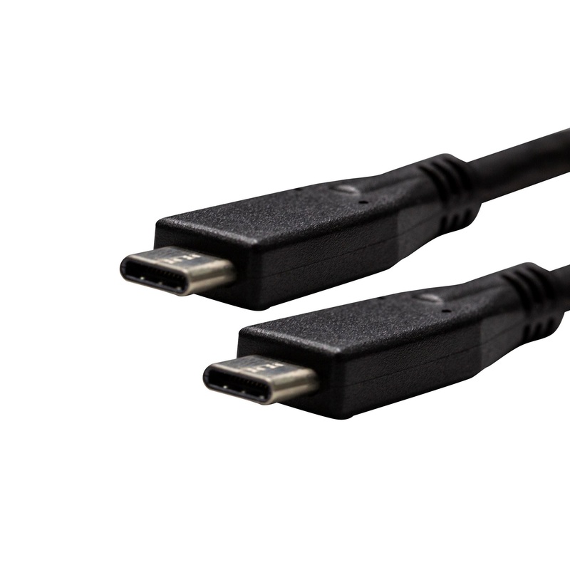 DYNAMIX 2M, USB 3.1 USB-C Male to USB-C Male Cable. 5V/3A. Transfer Speed is Gen1 (Up to 5Gbps). Black Colour