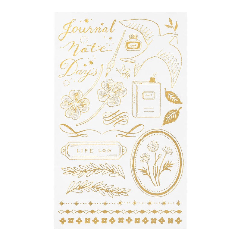 Midori Foil Transfer Stickers for Journaling – Motif Record