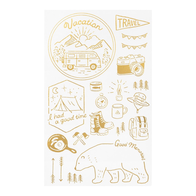 Midori Foil Transfer Stickers for Journaling – Outdoor