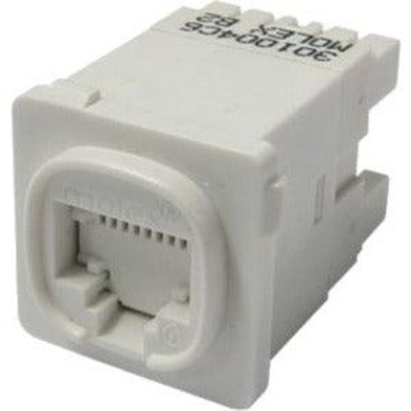 PWRCAT 6 MODCLIP DATAGATE JACK-WHITE