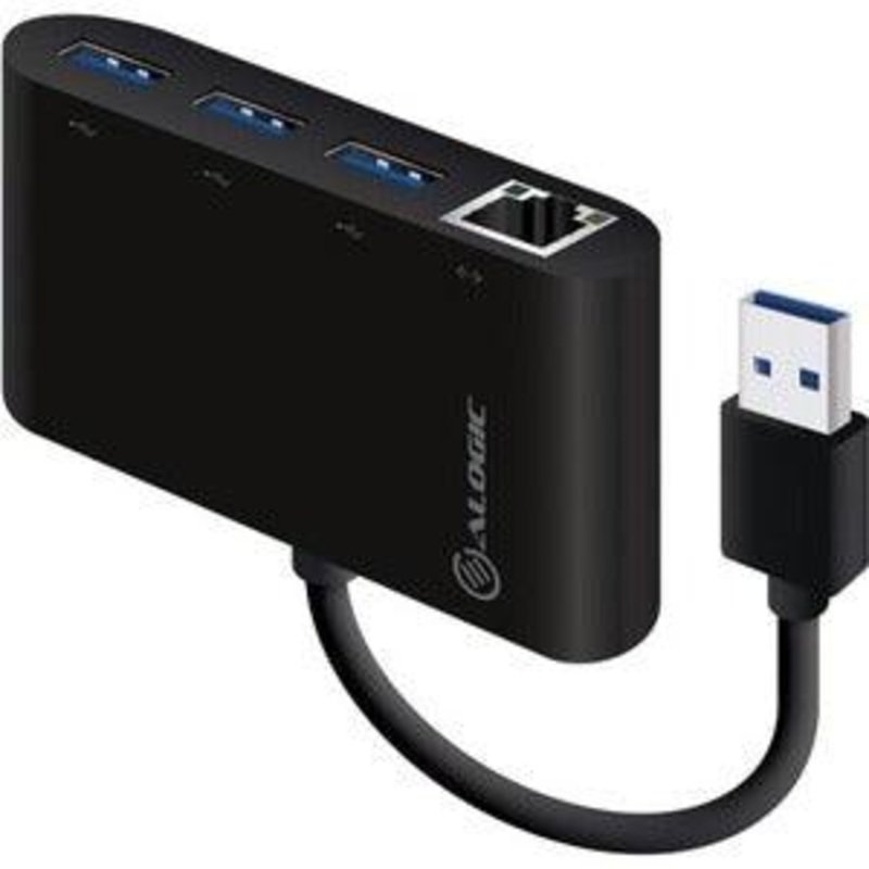 USB3.0 3 PORT HUB AND GIGABIT ADAPTER