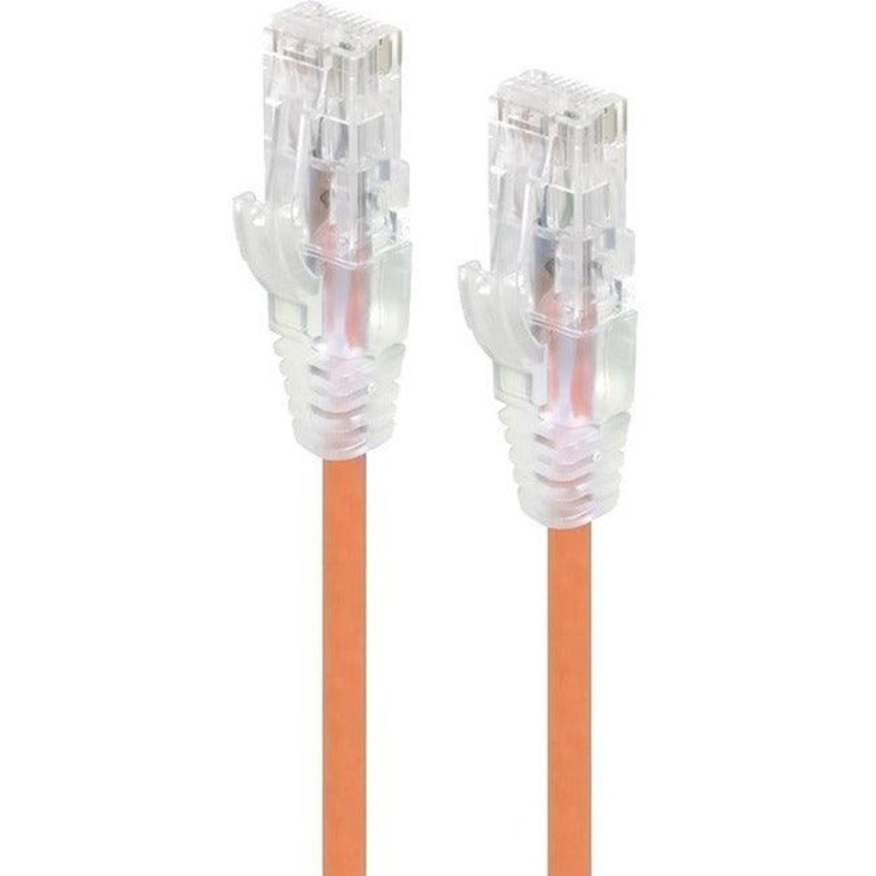 0.50M ORANGE SLIM CAT6 CABLE UTP 28AWG