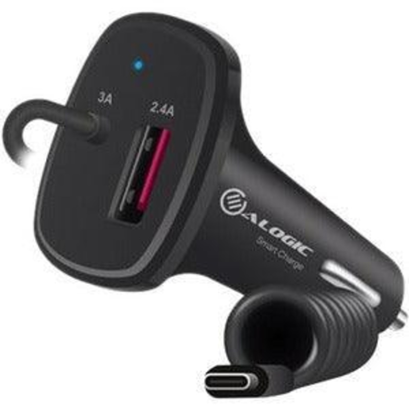 2 PORT USB-C & USB-A CAR CHARGER