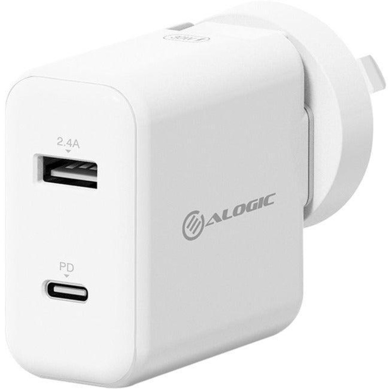 2 PORT USB-C & USB-A WALL CHARGER 30W