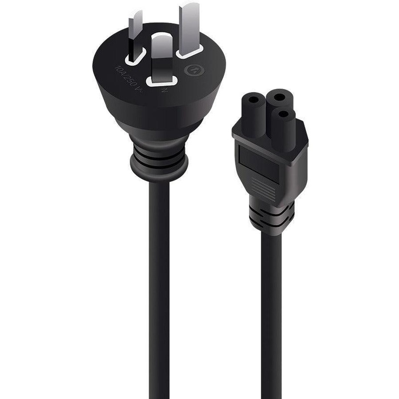 2M AUS 3 PIN MAINS PLUG TO IEC C5 M TO F