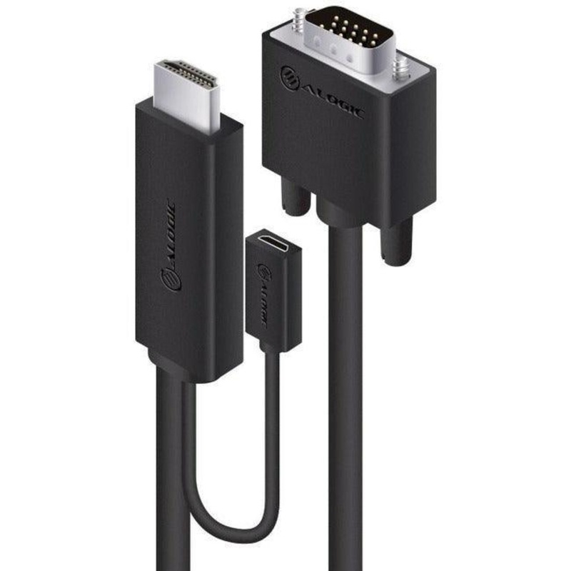 2M HDMI TO VGA CABLE W. USB POWER