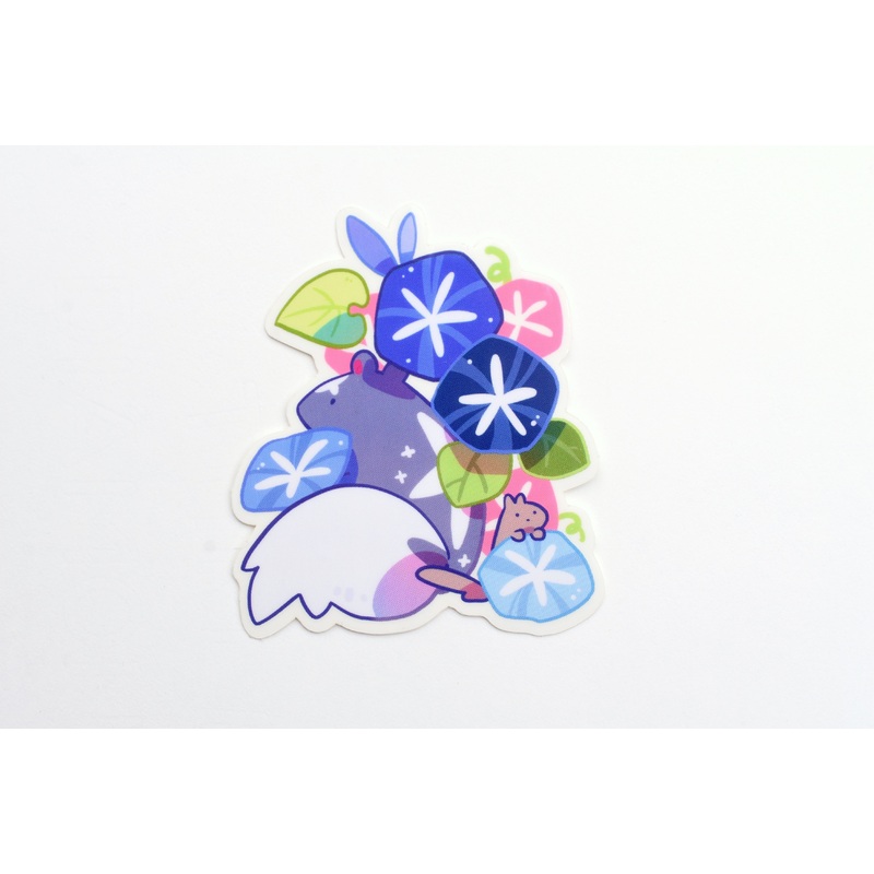 Ameruu Sticker – Morning Glory Satellite Skunk & friend